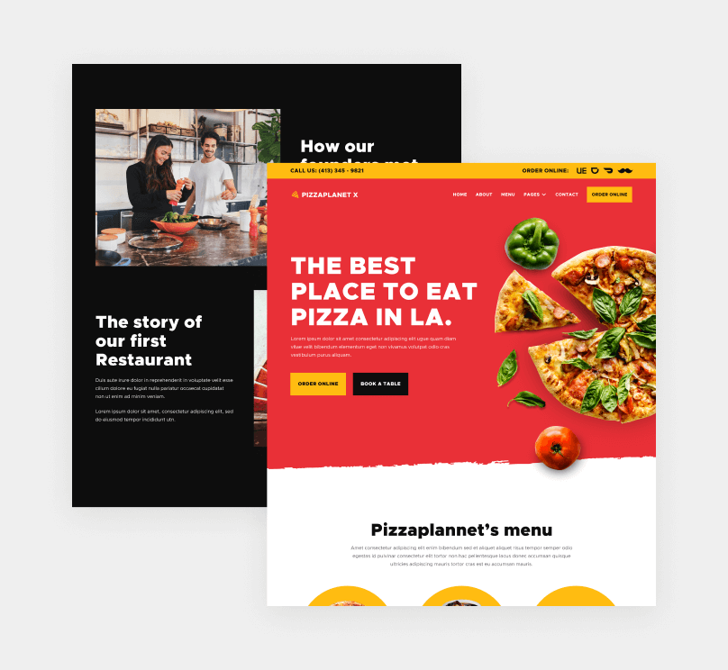 14+ Pages - Pizzaplanet X Webflow Template